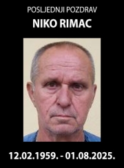 Obavijest o smrti - Niko Rimac