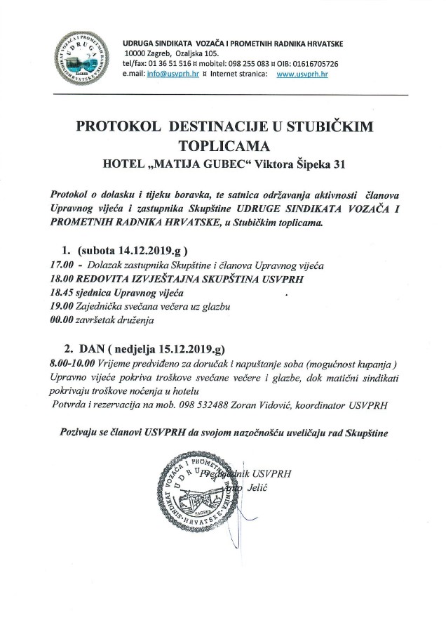 Protokol skupština 2019.