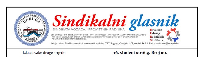 Sindikalni glasnik br. 20